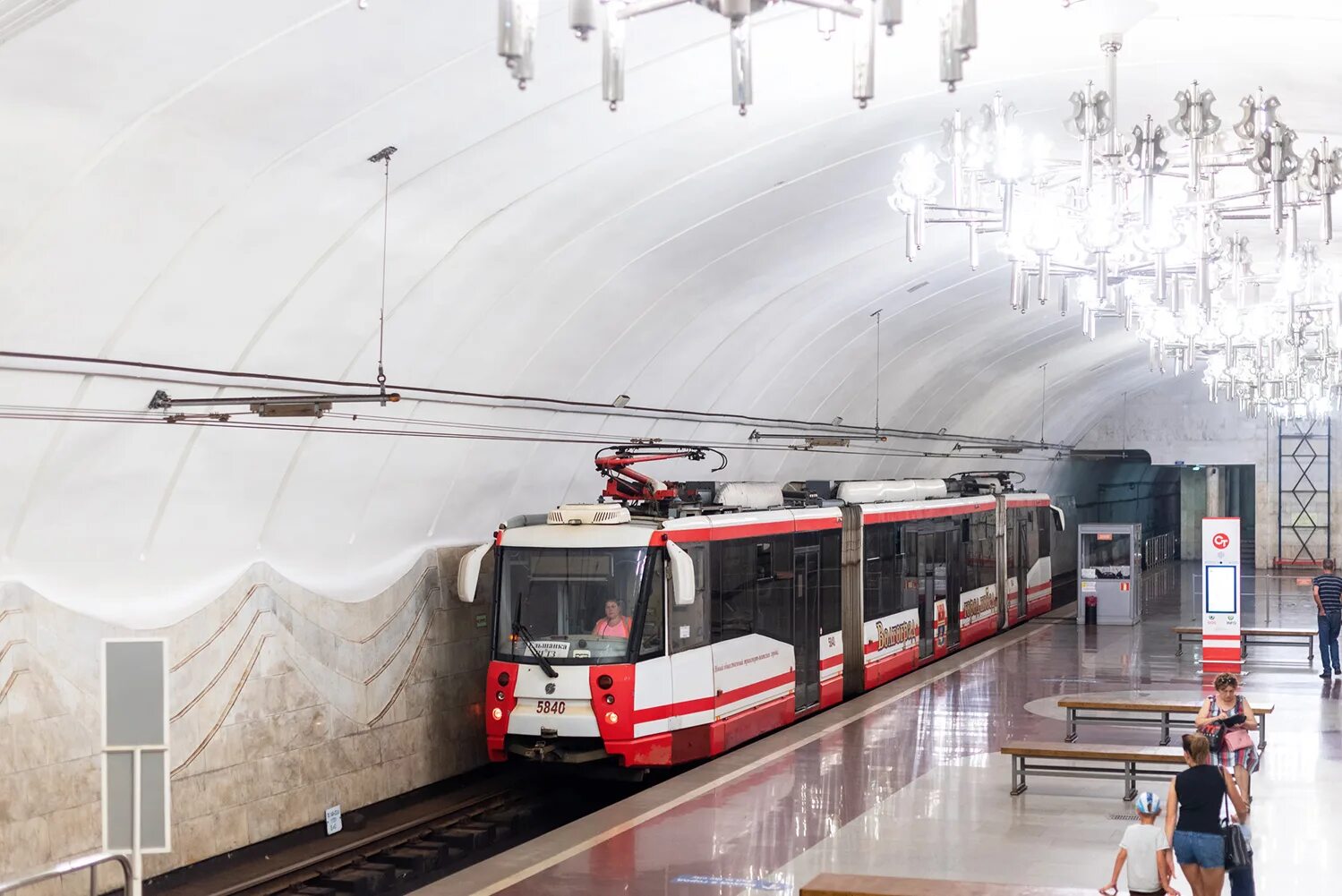 Подземный трамвай в волгограде фото Volgograd, 71-154 (LVS-2009) 5840 - Photo - Urban Electric Transit