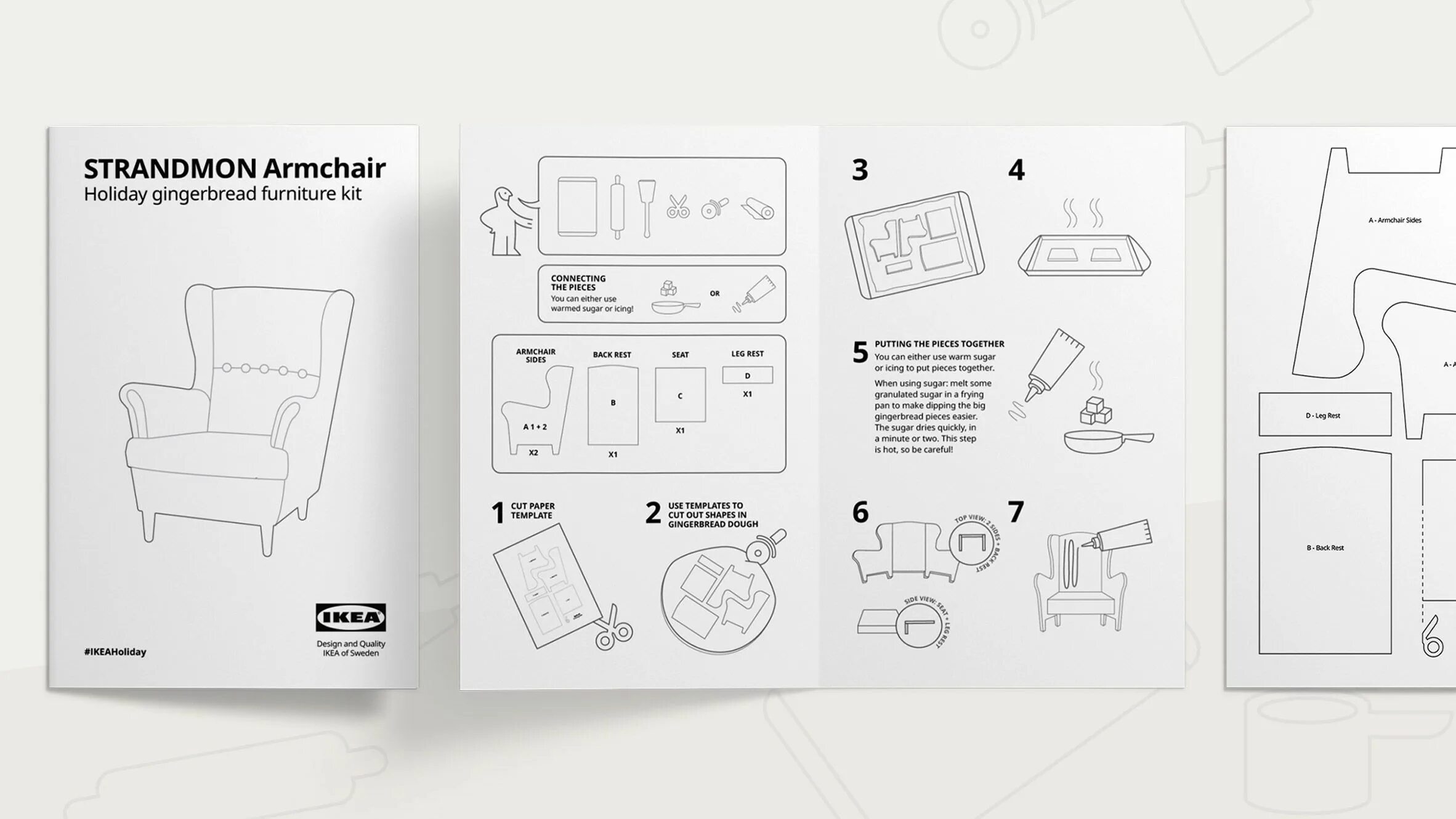 Поэнг икеа инструкция по сборке IKEA releases flat-pack Gingerbread Höme furniture kit Manual design, Ikea, Ikea