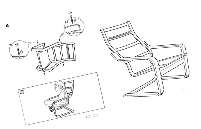 Поэнг икеа инструкция по сборке Модификации кресла Поэнг от Икеа, инструкция по сборке