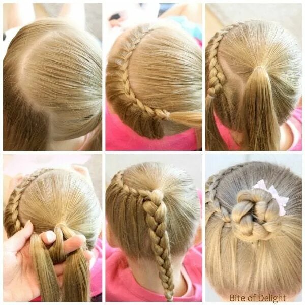 Поэтапно прически для девочек среднем Cute Bun Hairstyles for Girls - Our Top 5 Picks for School or Play Прически для 