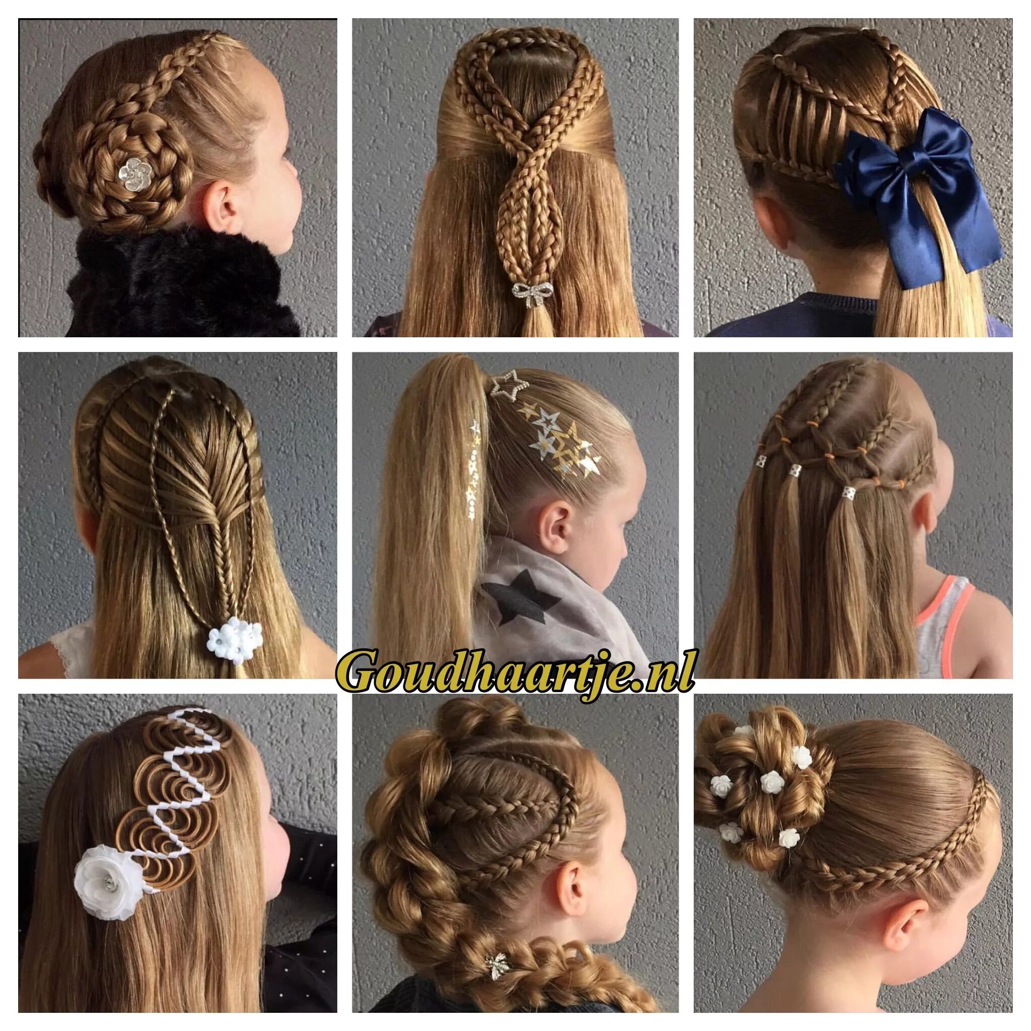 Поэтапно прически для девочек среднем Trendy en verrassende haaraccessoire Hippie hair, Hair styles, Dance hairstyles