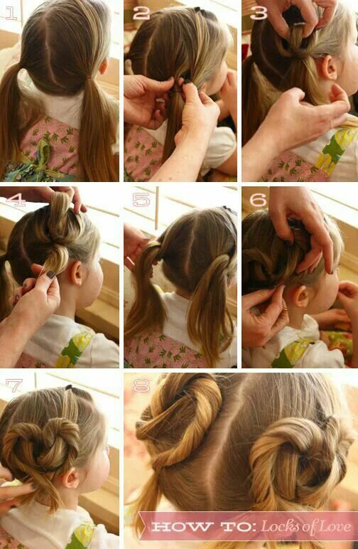 Поэтапно прически для девочек среднем Pin by antonia Ramirez on peinados Kids hairstyles, Easy little girl hairstyles,