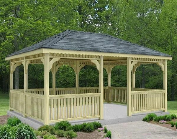 Поэтапные фото беседки 110 Gazebo Designs & Ideas - Wood, Vinyl, Octagon, Rectangle and More (Photos) R