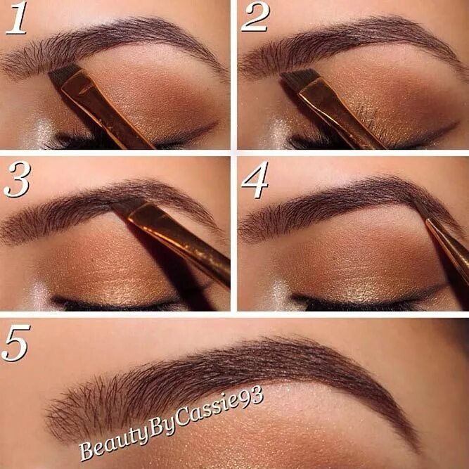 Поэтапный макияж бровей How To Fill In Eyebrows Like A Pro Filling in eyebrows, Threading eyebrows, Twee