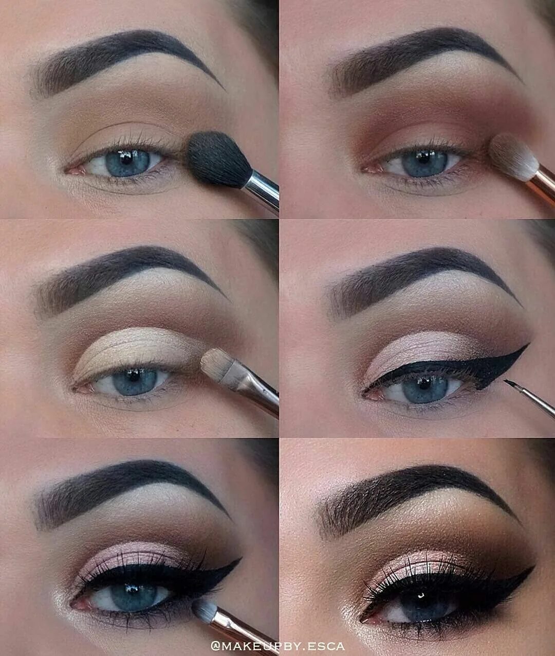 Поэтапный макияж фото PARTY NIGHT ( step by step ) By: @makeupby.esca . * Send your makeup with #makeu