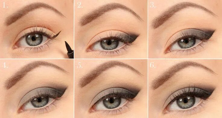 Поэтапный макияж глаз для нависшего века Cat eye makeup for hooded eyes Ögonmakeup, Hooded eye makeup, Sotig ögonmakeup