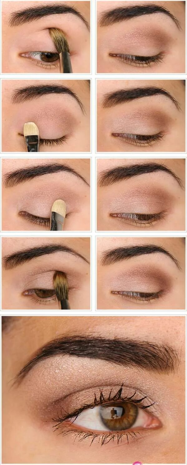 Поэтапный макияж глаз нюдовый 15 tutos de maquillages pour les yeux que vous allez adorer Lidschatten anleitun