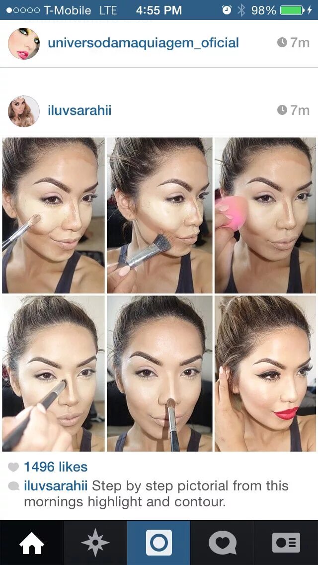 Поэтапный макияж лица пошагово contouring Contour makeup, Makeup obsession, Eye makeup