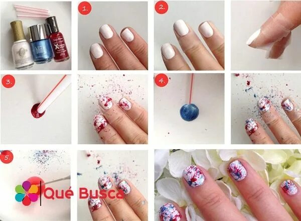 Поэтапный маникюр фото Pin by Que Busca Galería de fotos, bl on DIY Nail art, Nail art tutorial, Nails