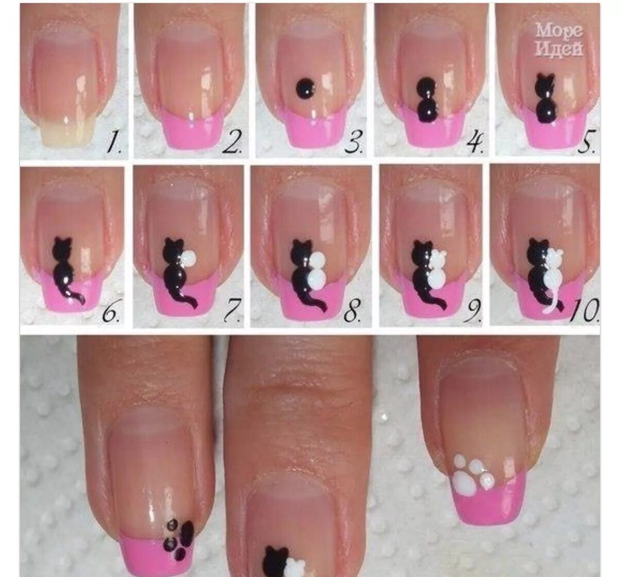 Поэтапный маникюр фото Pin on Nail/Ногти Love nails, Nail art diy, Diy nail designs