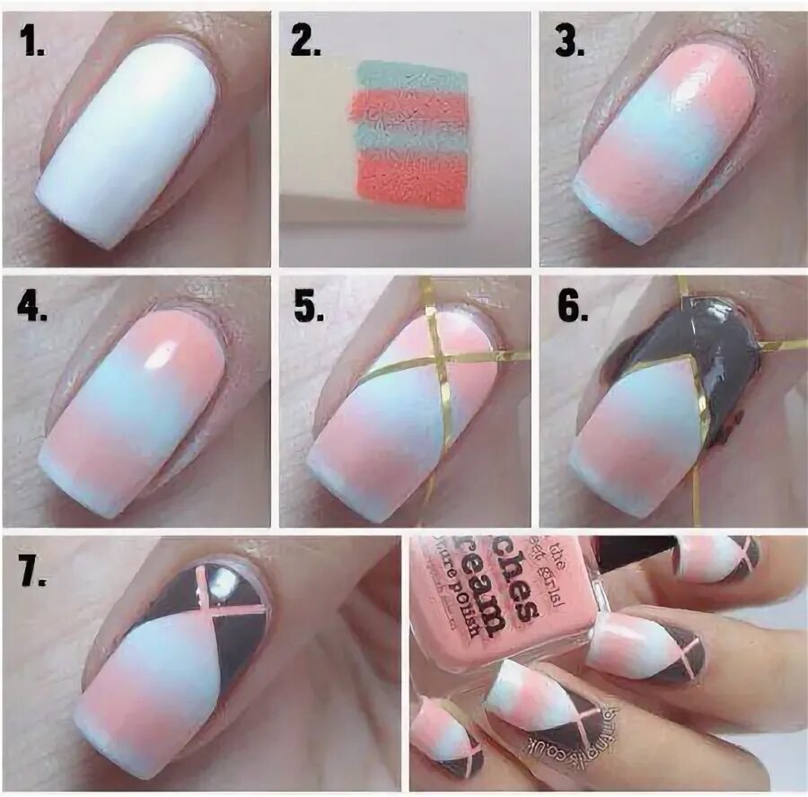 Поэтапный маникюр фото 20 Cute Nail Art Designs for Spring JeweBlog Nail art for beginners, Trendy nail