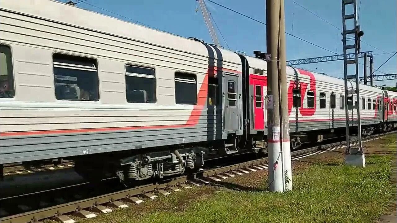 Поезд 065 воронеж москва фото Скорый поезд #065М Москва-Воронеж. Нагатинская. - YouTube