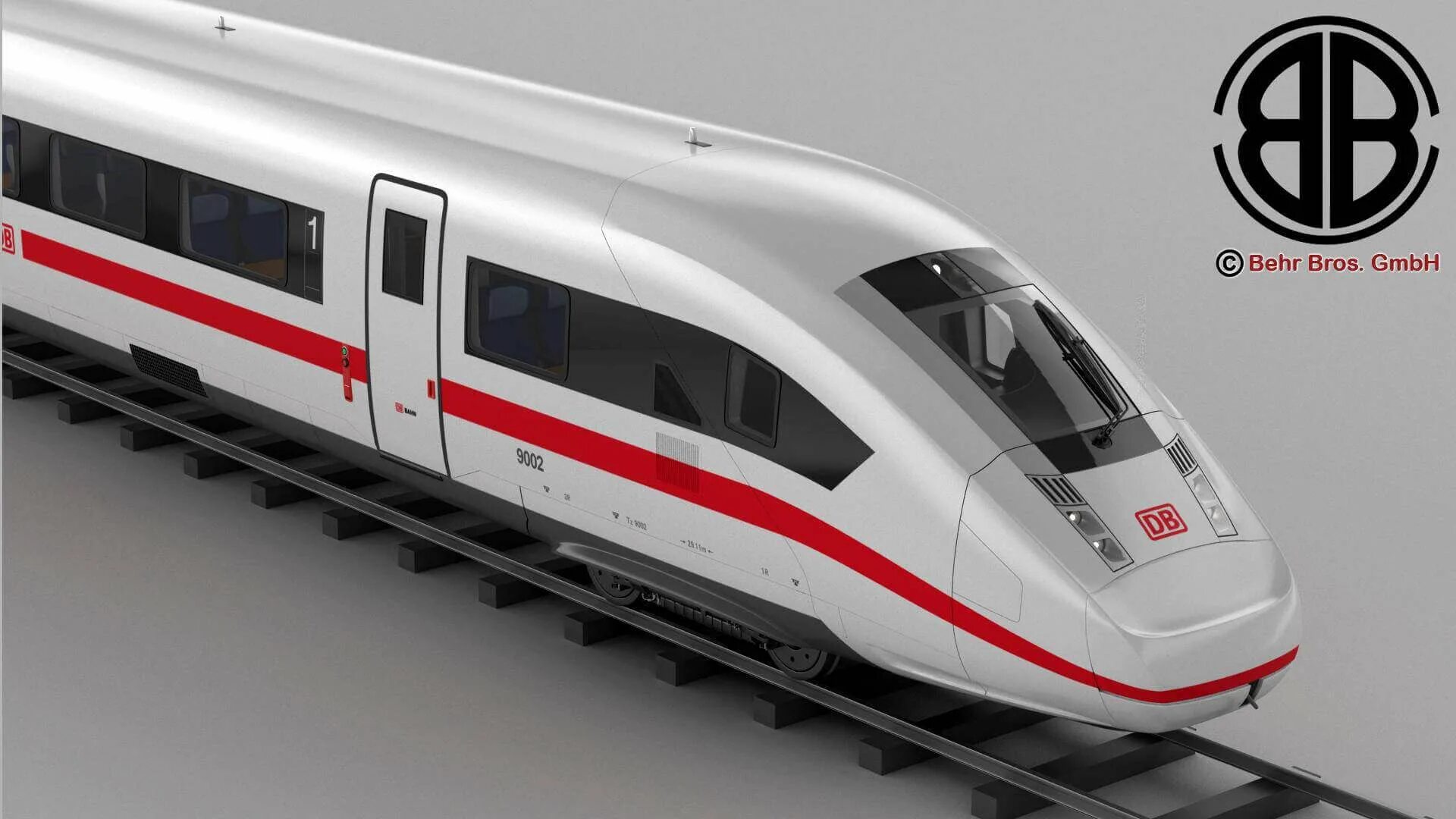 Поезд 3 фото ICE 4 BR412 High Speed Train - 3D Model by Behr Bros