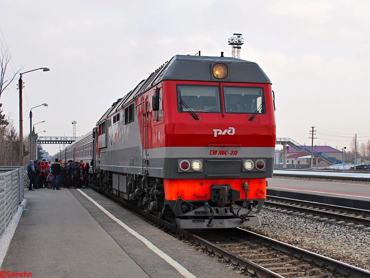 Поезд 391у челябинск москва фото ТЭП70БС-315 - Photo - RailGallery