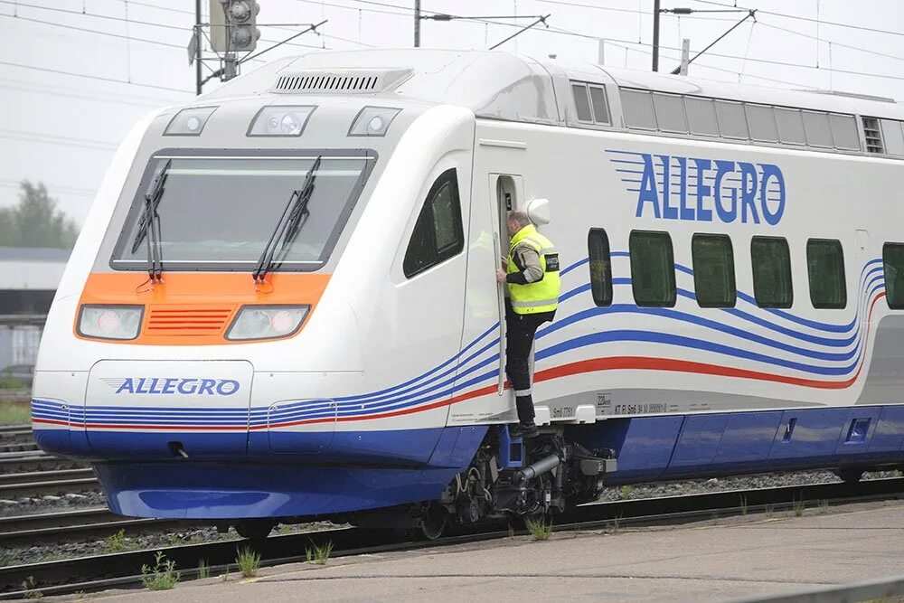 Поезд аллегро фото Финская компания VR списала все поезда Allegro, которые курсировали между Петерб