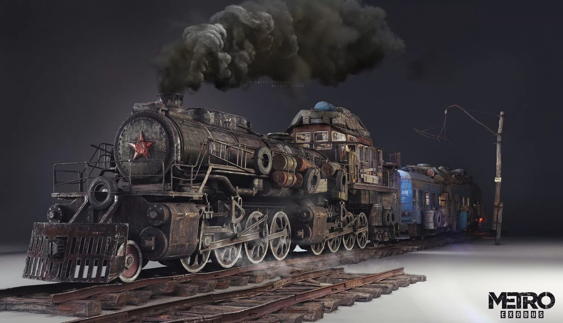 Поезд аврора фото Ютубер собирает реплику паровоза "Аврора" из Metro Exodus