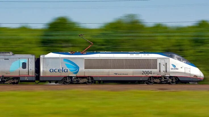 Поезд экспресс фото Acela Express Train Boston, New Haven, New York, Philadelphia, Baltimore, Washin