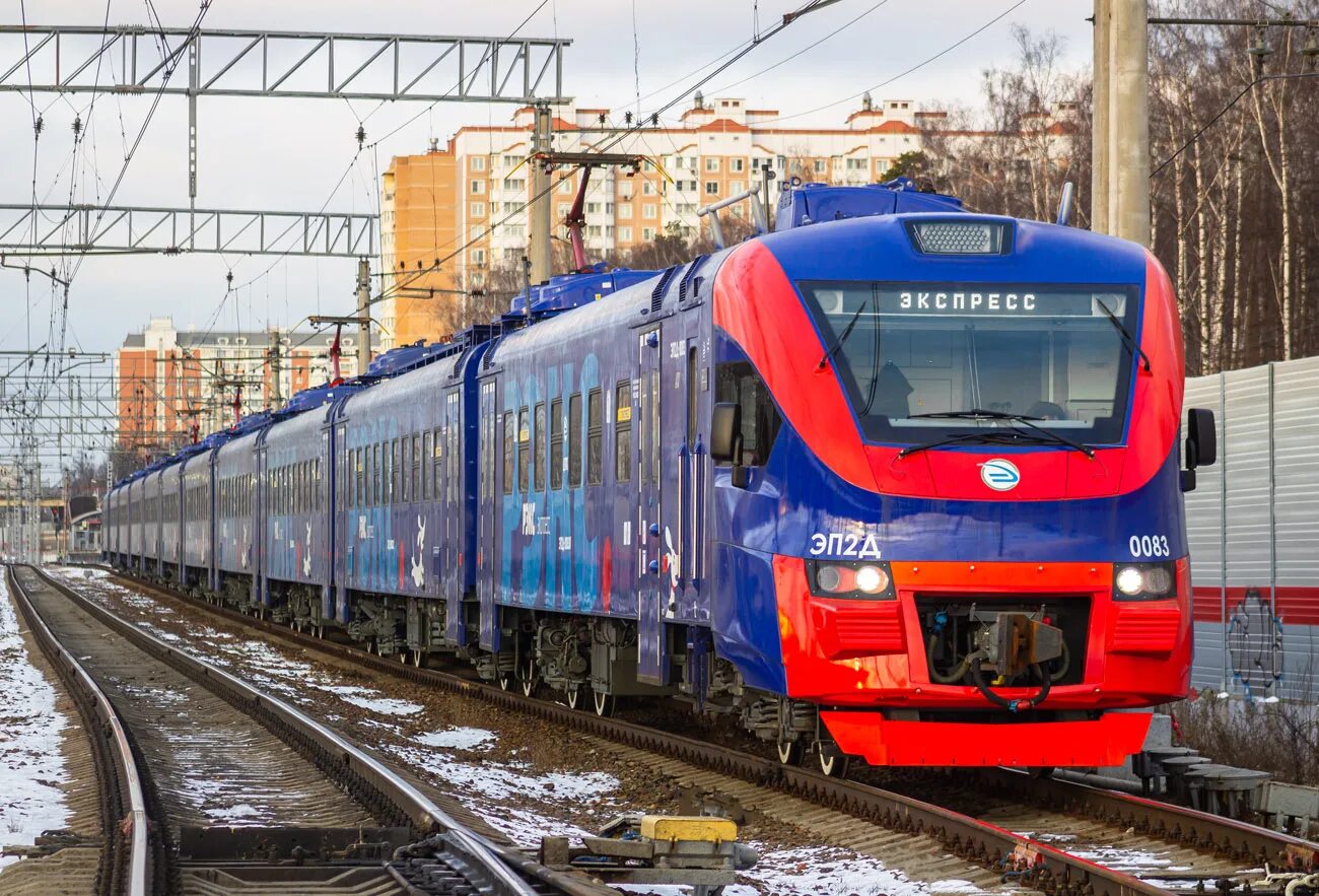 Поезд эп2д фото ЭП2Д-0083 - Zdjęcie - RailGallery