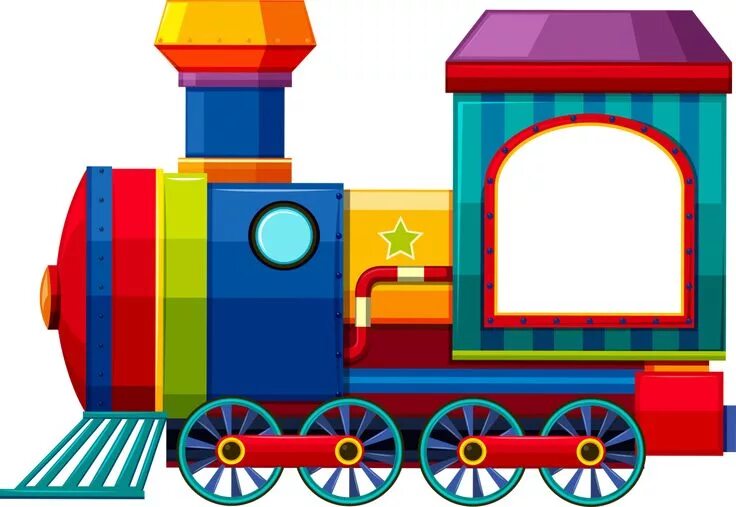 Поезд фото для детей Паровозики детские Train cartoon, Kids scrapbook, Kids training