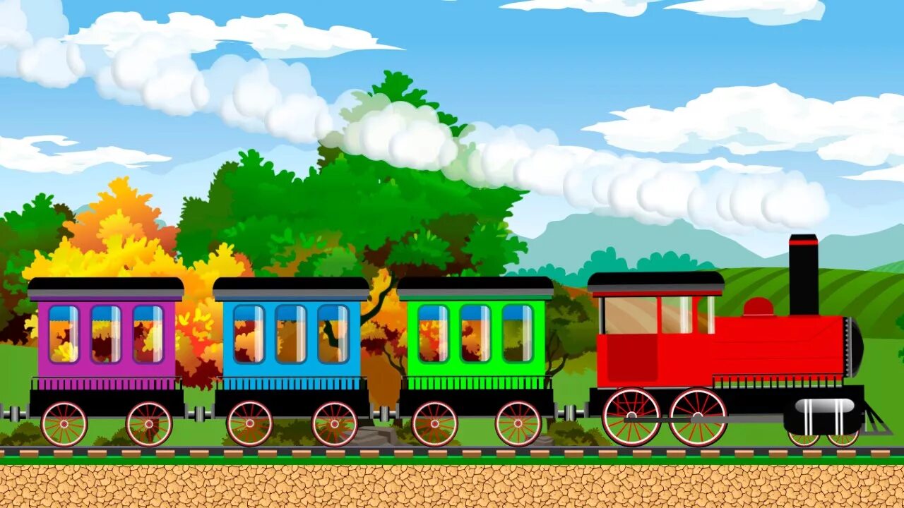 Поезд фото для детей TRAINS for Children - Choo Choo Train - Colors - Kids Trains Cartoons - YouTube