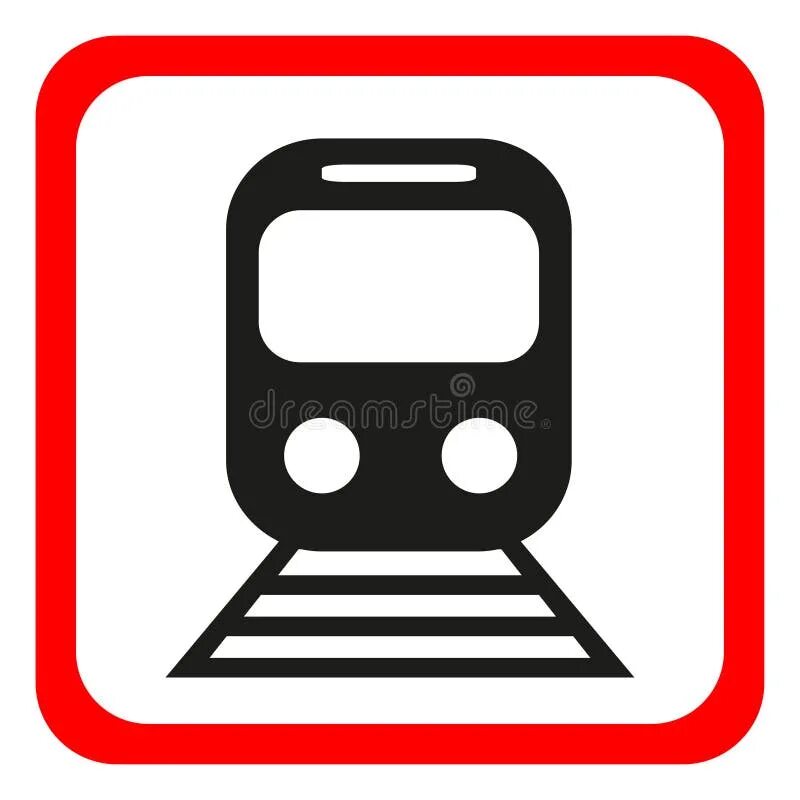 Поезд фото знак The Train Icon. Metro and Tram, Railroad Symbol. Flat Icon. Stock Vector - Illus