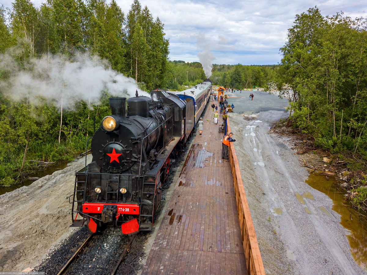 Поезд карелия фото Рускеальский экспресс. 3 года паровозной сказки. ► TRAINS UNIVERSE ◄ Дзен