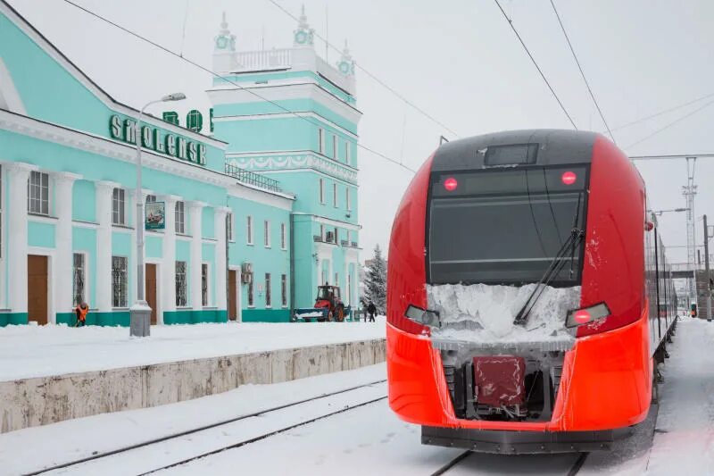Поезд ласточка в смоленск фото Фотобанк Компания