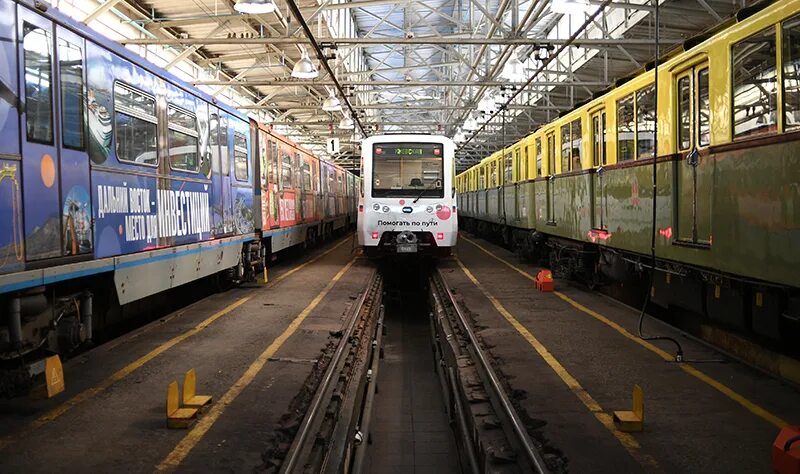 Поезд москва 2026 фото Собянин: Для нового поколения поездов метро прорабатывается возможность беспилот