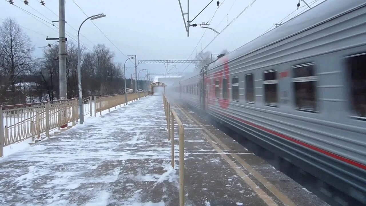 Поезд москва выборг фото Электровоз ЧС2Т-958 с поездом № 070 (Выборг → Москва) - YouTube