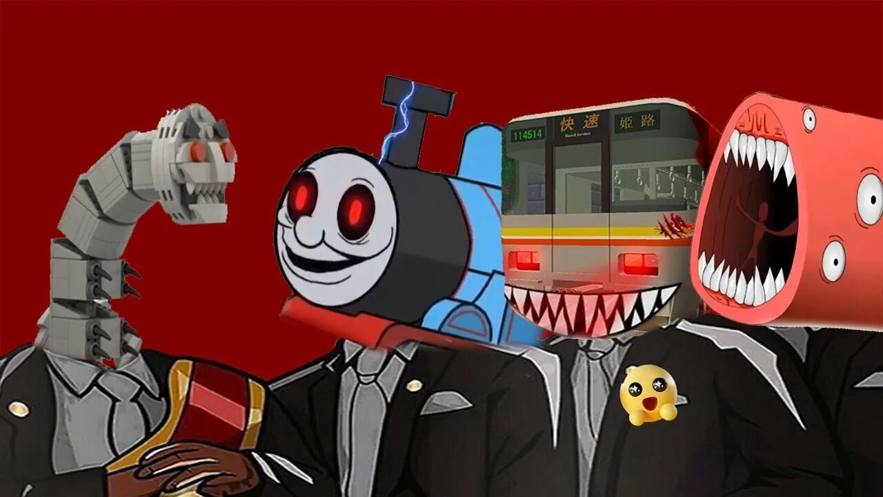 Поезд пожиратель фото Scarry metro Train Vs Train Eater Vs Thomas Train EXE - Coffin Dance Meme ( COVE