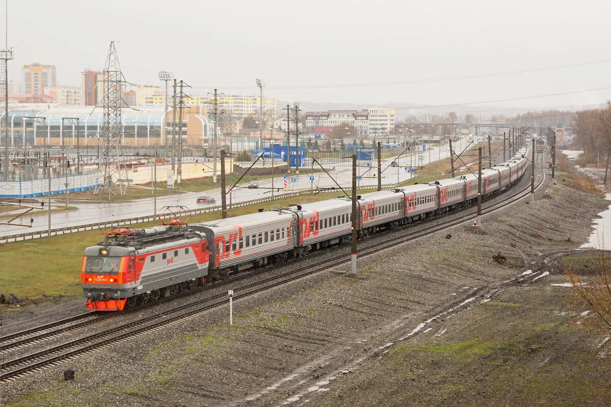 Поезд саранске фото ЧС2К-902 - Photo - RailGallery