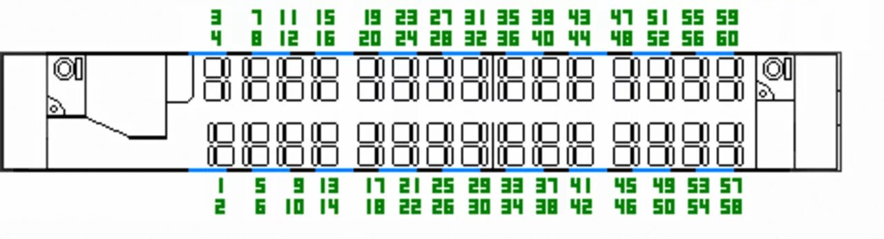 Поезд сидячий вагон расположение мест схема Расположение мест в вагоне фото YugNash.ru