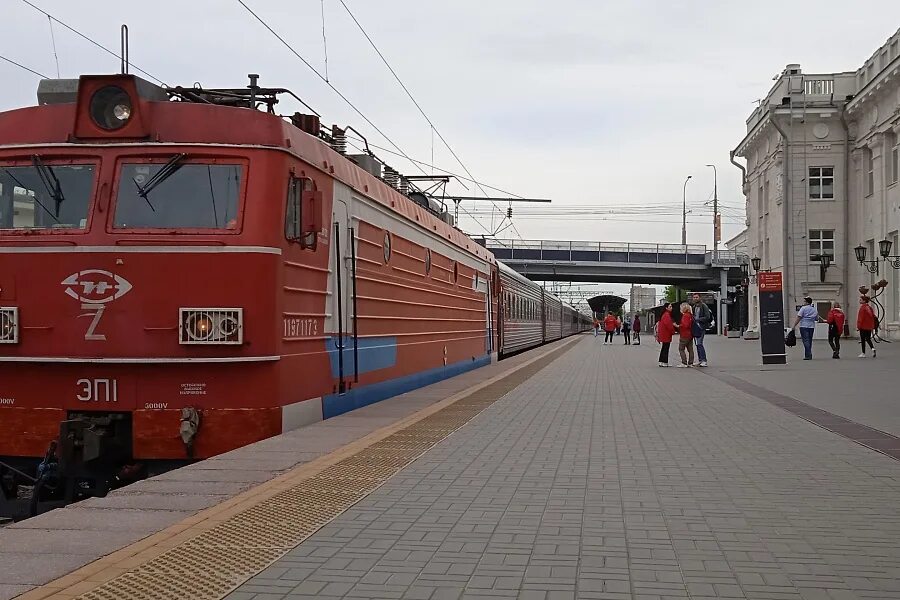 Поезд волгоград фото Волгоград встретил туристический поезд Телеканал "Волгоград 1"