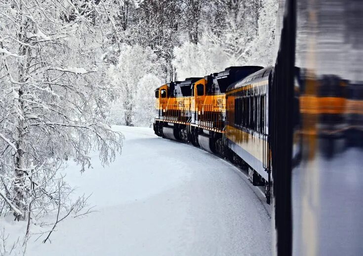 Поезд зима фото Pin by Steve Johnson on Alaska Railroad Alaska railroad, Alaska winter, Train ri