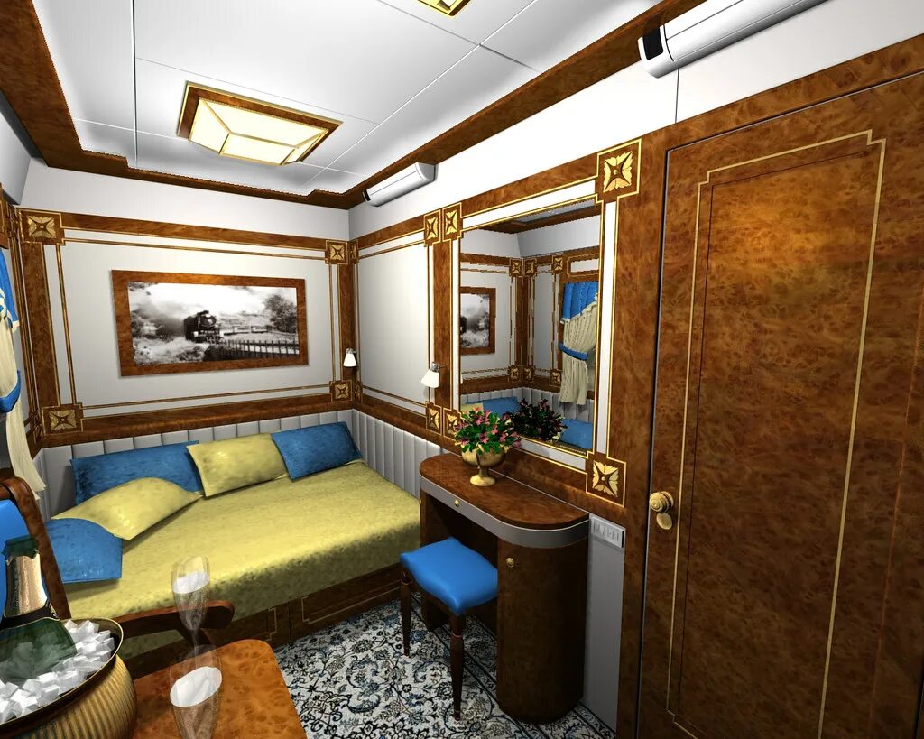 Поезд золотой орел фото внутри вагона The Golden Eagle Imperial Suite from the Luxury Train Club. Flickr