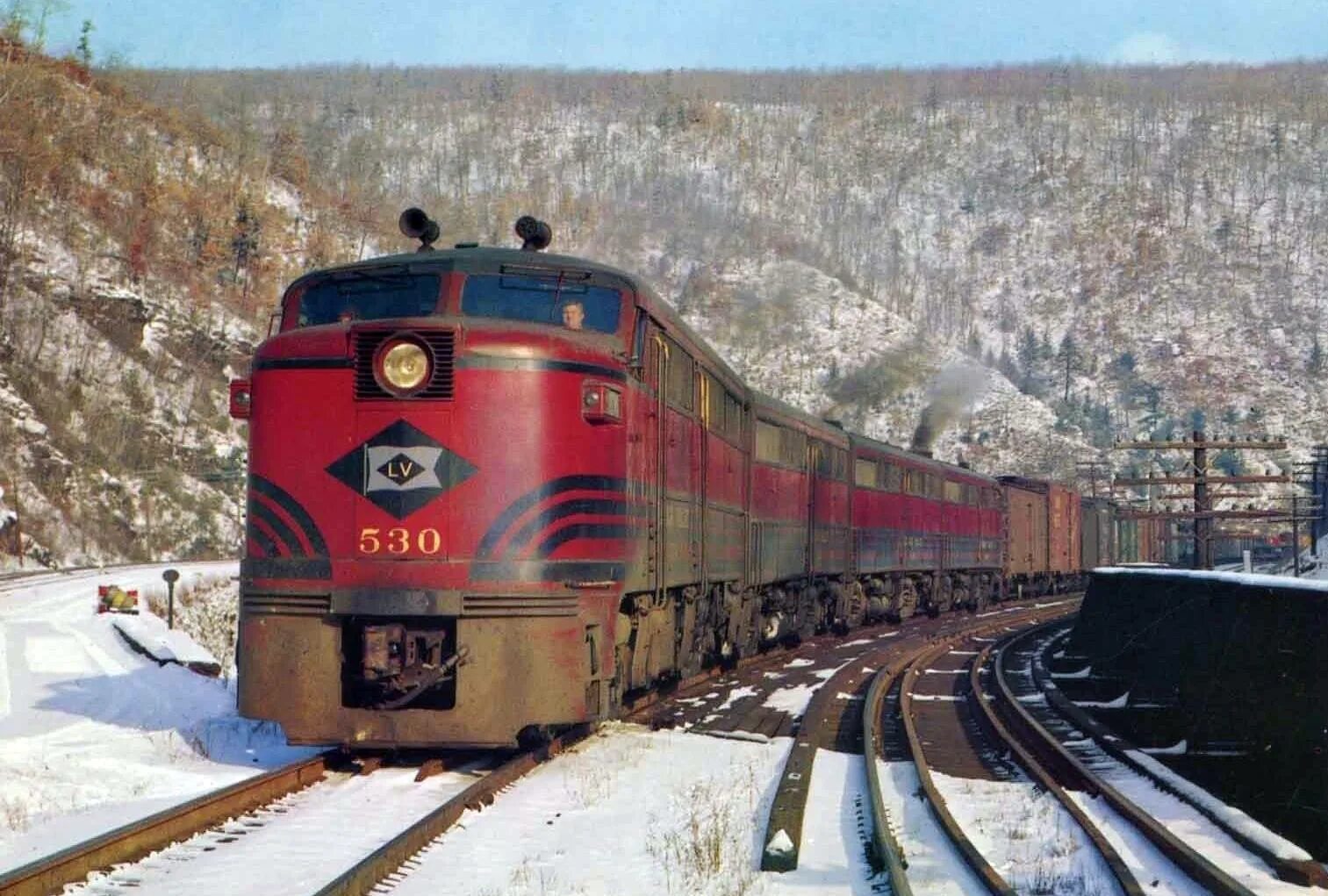 Поезда америки фото Lehigh Valley Railroad: Map, Logo, Photos & History