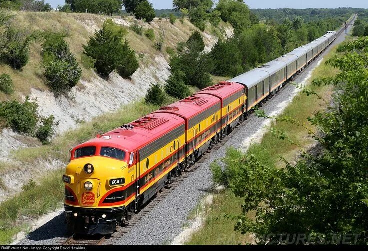 Поезда фото отзывы Kansas City Southern Railway EMD FP9 at Wylie, Texas Railroad photography, South