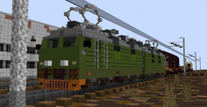 Поезда майнкрафт фото Electric locomotive ВЛ80 Minecraft Project Minecraft projects, Minecraft city, M