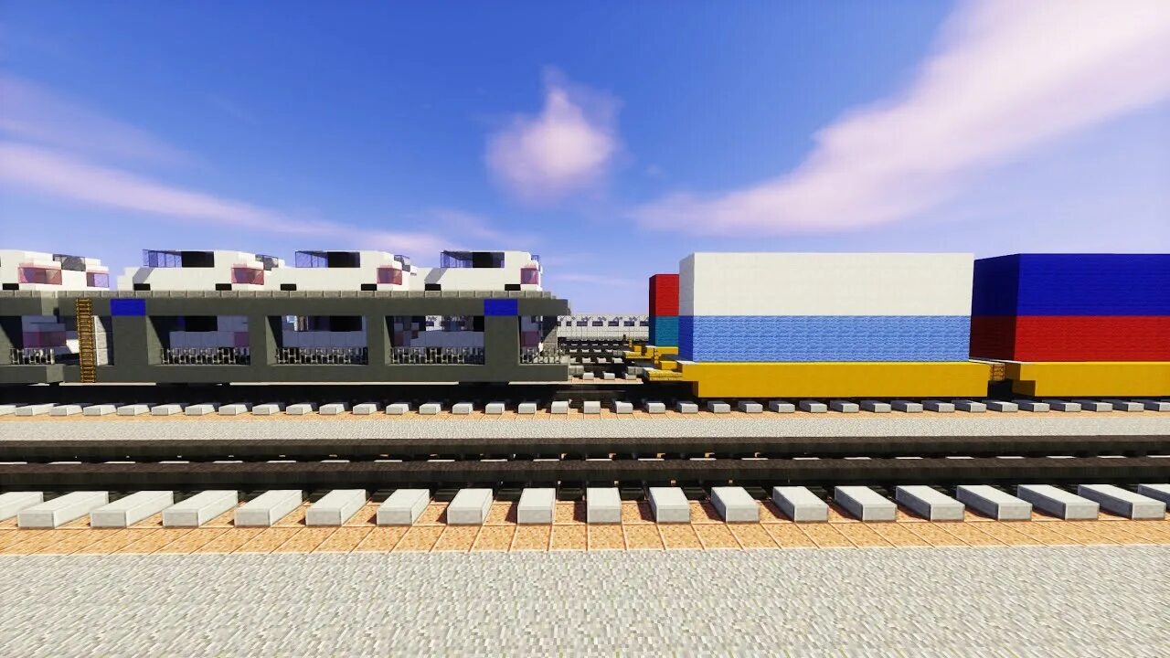 Поезда майнкрафт фото Minecraft Freight Railcars Train Tutorial Part 2 - YouTube