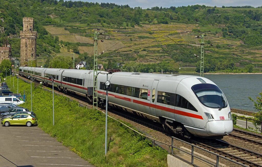 Поезда мира фото Oberwesel ICE-T 411 161 Dortmund - München De ICE-T 411 16. Flickr