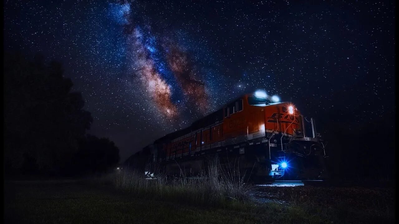 Поезда вечером фото Long Train Sounds for Sleep : Night Train ***** Relax music ***** - YouTube