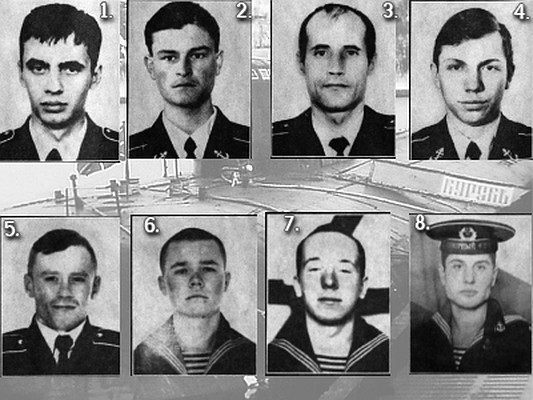 Погибшие на курске моряки фото Погибший экипаж подлодки "Курск"