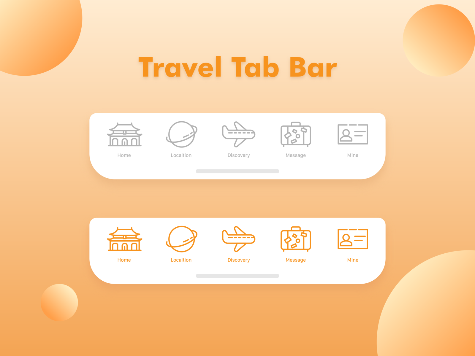 Погода китай фото Travel Tab Bar by JunWade Ho on Dribbble