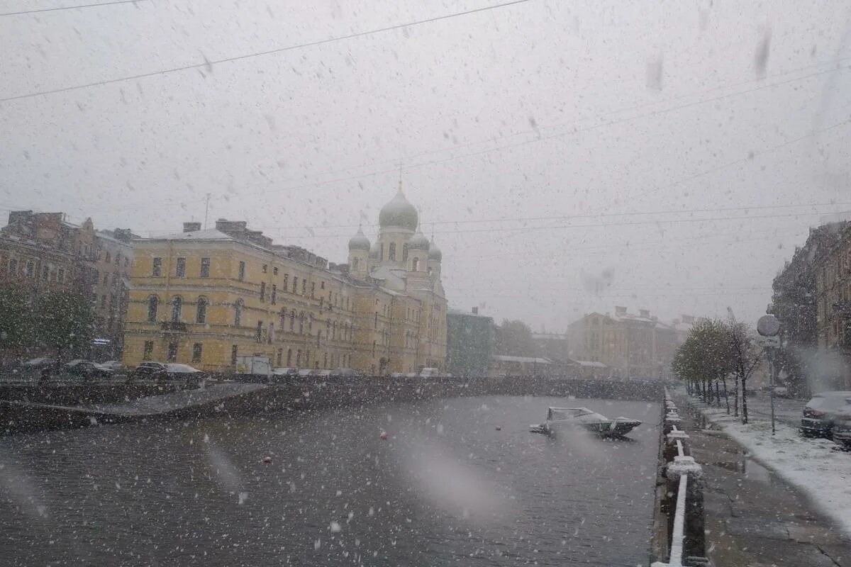 Погода в питере сегодня фото Синоптики предупредили петербуржцев о возможном снегопаде 9 мая - RuNews24.ru - 