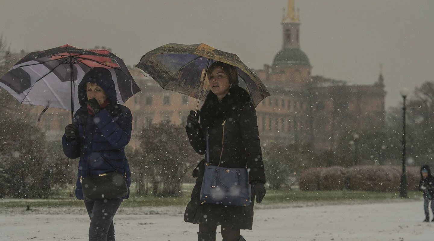 Погода в питере сегодня фото Очередная весенняя неделя в Петербурге будет прохладной и снежной