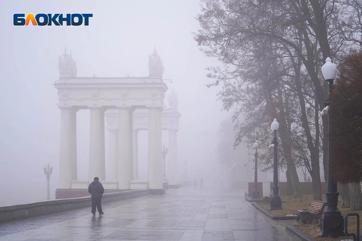 Погода волгоград фото Густой туман на улицах Волгограда в объективе фотографа