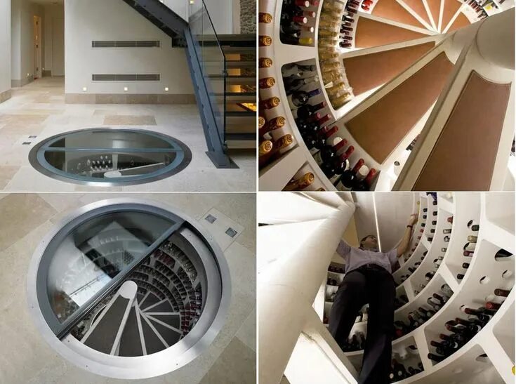 Погреб лестница фото Stunning Designs That Changed The Way We Look At Things Wine cellar, Spiral wine