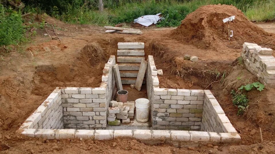 Погреб на даче своими руками пошагово Решили с Отцом осуществить мечту и построить себе на даче гараж с маленькой маст