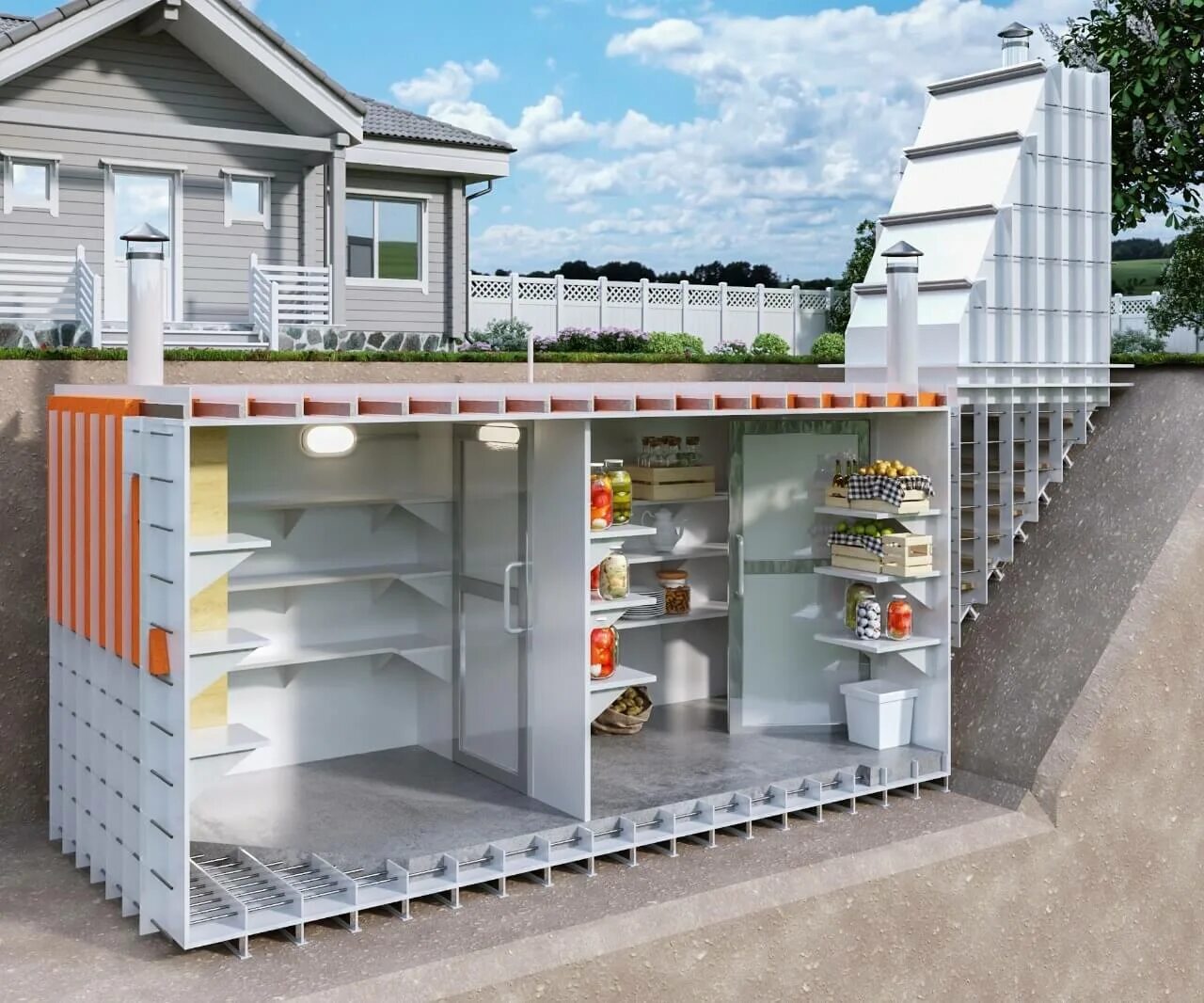 Погреб пластиковый купить в перми цена фото Пластиковый погреб цена