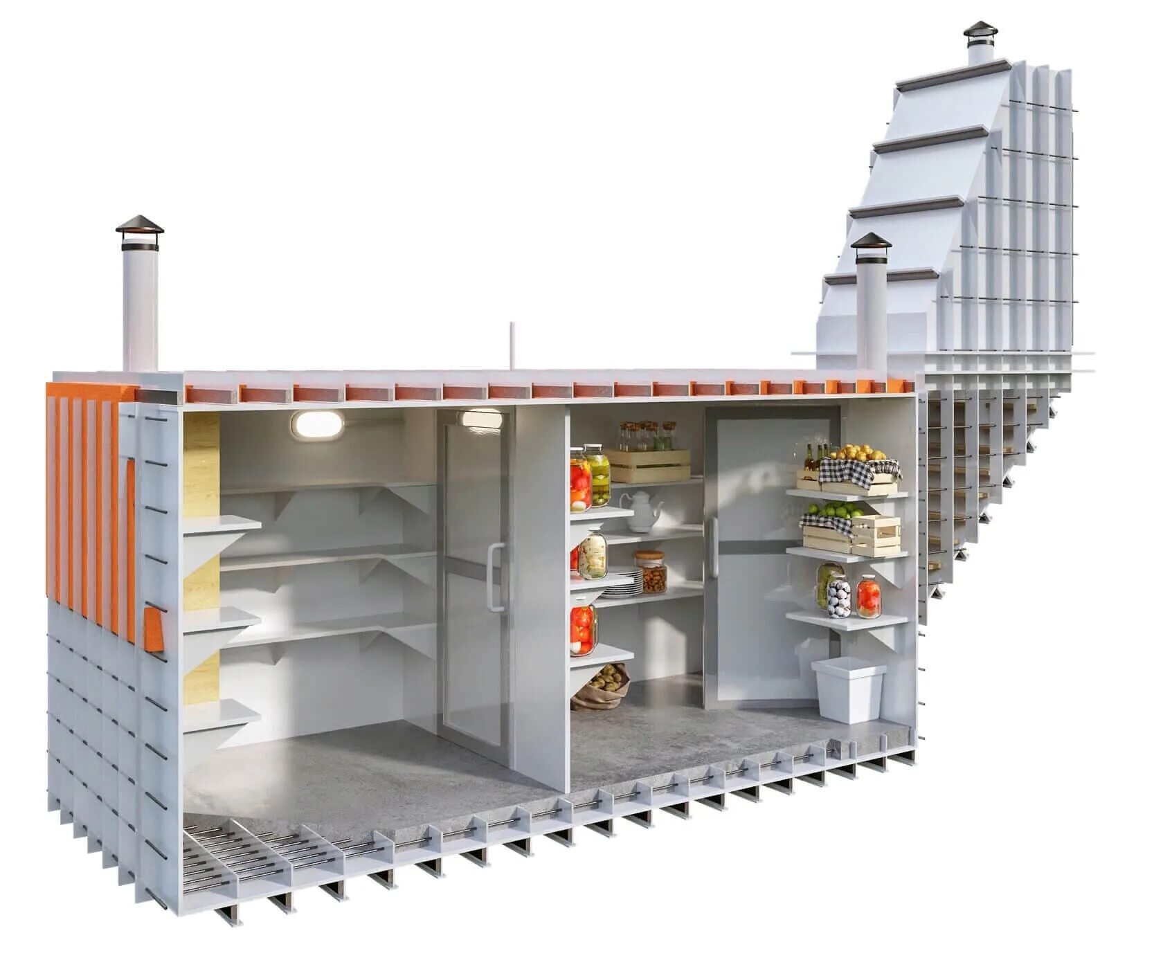 Погреб пластиковый купить в перми цена фото Пластиковый погреб: как выбрать и установить правильно